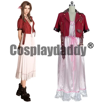Final Fantasy VII FF7 Yeniden Çığ Çiçek Kız Aeris Aerith Gainsborough Kıyafet Elbise Cosplay Kostüm S002