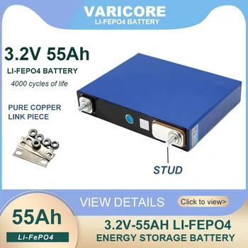 VariCore 3.2 V 55Ah LiFePO4 pil paketi 55000mAh Lityum demir fosfat piller için 12V 3C Motosiklet Araba Motor Modifikasyonu