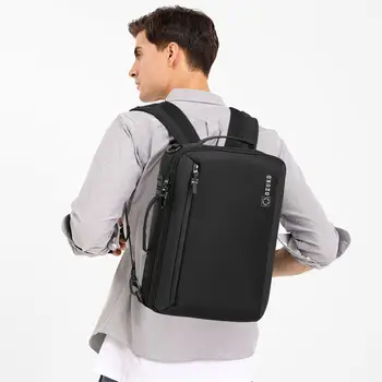 Erkek Taşınabilir Sırt Çantası 15.6 İnç Dizüstü Bilgisayar Çantası Çift Omuz Evrak Çantası Seyahat İş Rahat Paketi Laptop Çantası