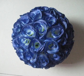 SPR 25 cm plastik merkezi yapay çiçekler topu-gül öpüşme topu 15 adet / grup, daha fazla renk, daha fazla boyut mevcut