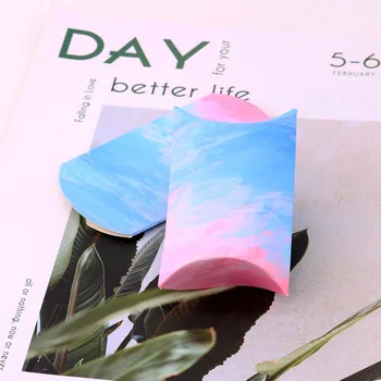 Yeni! 10 adet/grup Renkli El Yapımı Takı Ambalaj Kutusu 6.5x9x2.5cm Kağıt Şeker Hediyeler Bilezik Depolama Tutucular Düğün Parti için