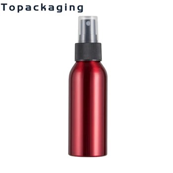 30 adet 100ml Kırmızı Alüminyum Püskürtücü pompası parfüm şişesi 3.5 oz boş alüminyum şişe süper ince sis sprey plastik pompa