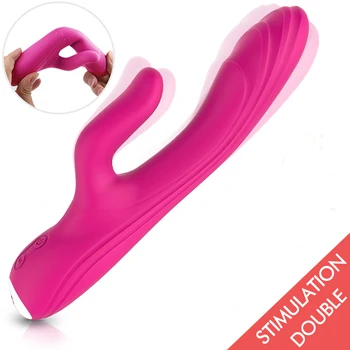 S hande Frieda Güçlü Vibratör Klitoris G Noktası Stimülatörü 9 Çift Başlı Titreşim Modları Dildos Kadınlar İçin Şaplak Seks Oyuncakları Toplu