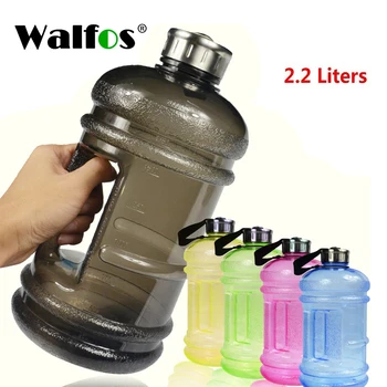 Walfos 2.2 L Büyük Büyük Kapasiteli Su Şişeleri Açık Spor Spor Eğitim Kamp Koşu Egzersiz Su Şişesi Drinkware