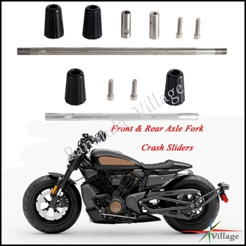 Alüminyum Motosiklet Ön ve Arka Aks Çatal Kazasında Slayt İçin Harley sportster S 1250S 2021 2022 Tekerlek Koruyucu Düşen Koruma