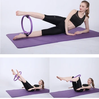 Pilates seti Rahat Sap Kaymaz Dayanıklı Spor Eğitim Halkası Kadın Spor Kinetik Direnç Daire Yoga Pilates Daire
