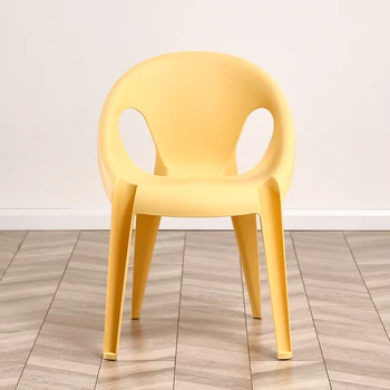 Plastik Rahatlatıcı Sandalye Eğlence Salon Styling Modern yemek sandalyeleri Arkalığı Moda Mutfak Sillas De Comedor Ev Eşyaları