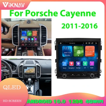 8.8 İnç 128G Otomatik Stereo Multimedya Oynatıcı Porsche Cayenne 2011-2016 İçin Android Araba Radyo GPS Navigasyon Carplay Dokunmatik Ekran