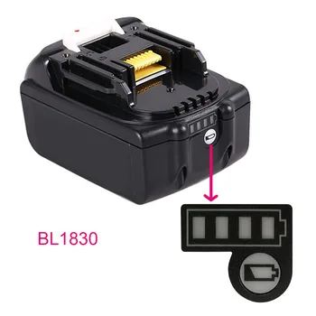 10 adet / takım Pil LED anahtar etiketi BL1830 BL1430 Pil Kapasitesi etiket etiket Makita 18V için 14.4 V Lityum Pil Parçaları