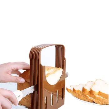 Plastik Tost Dilimleme Kalıp Manuel Ekmek Kesici Dilimleme Raf DIY Kesme Kek Bölücüler Kalıp Mutfak Pişirme Araçları Ekmek Katmanlayıcı