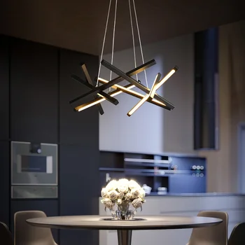 modern led avize oturma odası Mutfak kişilik hattı yemek odası yatak odası minimalist çoğaltma tasarımcı iç mekan aydınlatması