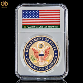 ABD Dışişleri Bakanlığı Altın Mücadelesi Coin Fransa Büyükelçiliği Kulesi Metal Jetonu hatıra parası Koleksiyonu W / PCCB Tutucu