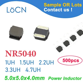 500 Adet NR5040 SMD İndüktör Güç Korumalı Wirewound 1UH 1.5 UH 2.2 UH 3.3 UH 4.7 UH güç indüktörü Yüksek Kalite 5.0x5.0x4. 0