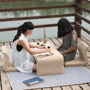Basit Sehpalar El dokuması Mobilya Acele Çim Hammadde Odası Masaları Çevre Dostu Tatsız Düşük Masaları