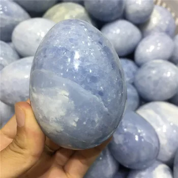 1 adet büyük boy doğal taşlar ve mineraller mavi kristal yumurta reiki şifa kristalleri celestine yumurta ev ve ofis dekorasyonu