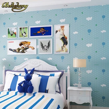 beibehang 3D duvar Mavi Gökyüzü Balonlar duvar kağıdı rulo Kabartmalı duvar kağıdı Çocuk odası için duvar kaplaması papel de parede para sala
