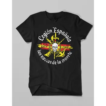 Camiseta NOVİOS DE LA MUERTE LEGİÓN ESPAÑOLA Erkek kısa kollu t-shirt Rahat Pamuklu Yaz Erkek T-Shirt