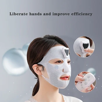 Elektronik yüz maskesi mikro akım yüz masajı Kırışıklık Karşıtı EMS Cilt Sıkın Kaldırma Cilt Bakımı Maskesi Makinesi