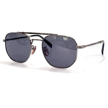 Yüksek Kaliteli Pilot Güneş Gözlüğü Erkekler İçin UV400 Metal Çerçeve Degrade güneş gözlüğü Tasarımcı Moda Klasik Gözlük Kutusu İle