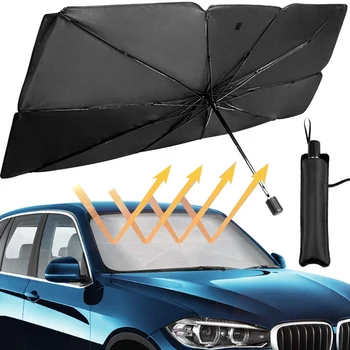 Araba Şemsiye Katlanabilir Araba ön Cam Güneş Gölge Şemsiye Araba UV Şemsiye Isı Yalıtımı Ön Pencere İç Koruma Kapak 