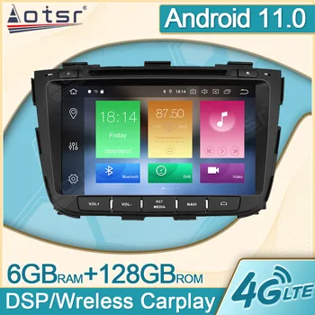 6 + 128G Android 11 Multimedya Araba Radyo Çalar Kıa Sorento 2013 2014 İçin GPS Navi Video Carplay DVD Ana Ünite DPS 2Din Aksesuarları