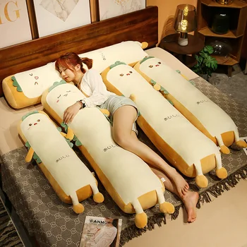 110/130cm Uzun Peluş Ekmek Yastık Sevimli Simülasyon Tost Yumuşak Bebek Yastık Minder Ev Dekorasyon Çocuk Oyuncakları doğum günü hediyesi