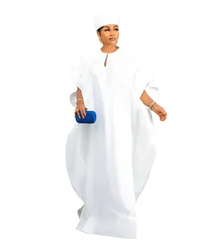 Nijerya Bayanlar Kaftan Elbise Kadınlar için Afrika Elbiseler 2022 Geleneksel Gevşek Abaya Musulman Boubou Elbise Africaine Femme Elbise