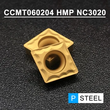 CCMT060204 HMP NC3020 Karbür Uçlar Orijinal İç Dönüm Aracı Bıçak İşlenmiş Çelik Torna kesici aletler CNC Kesme Aleti