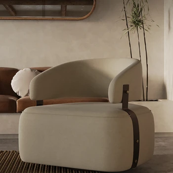 Sandalye Oturma Odası Tasarımcı Yaratıcı Boş Sandalye Küçük Daire Tek Kişilik Kanepe Sandalye Sessiz Rüzgar Balkon Sandalye