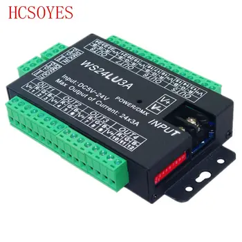DC5 - 24V DMX512 led dekoder Sabit voltaj ortak anot RGB denetleyici led şerit ışık için