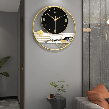 Iskandinav Oturma Odası duvar saati Yuvarlak Küçük Tasarım Minimalist Duvar Saati Yatak Odası Şık Yaratıcı Wanduhr Ev Dekorasyon Ürünleri