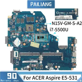ACER Aspire E5-531 ı7-5500U Laptop anakart LA-B991P SR23W N15V-GM-S-A2 DDR3 Test TAMAM
