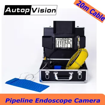 WP71 20 M Kablo Su Geçirmez Boru Hattı drenaj kanalizasyon inceleme kamerası Sistemi Endüstriyel Video Yılan Endoskop Borescope mini Kamera