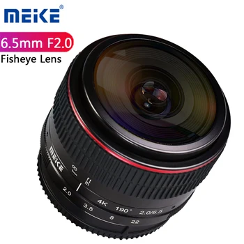 F2 tezgah 6.5 mm.Canon EOS M, Nikon Sony E Fuji Fujifilm X Olympus Panasonic M4/3 Dağı Aynasız Kameralar İçin 0 Balıkgözü Lens 