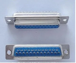 50 ADET / GRUP Ücretsiz kargo DB25 Dişi DB25 delikli tel tipi dişi konnektör mavi