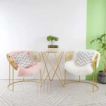 Modern Mobilya Makyaj Dışkı Şezlong Soyunma Dışkı makyaj masası Vanity Sandalye Salon Özelleştirilmiş Kanepe Battaniye ile Hiçbir Yastık