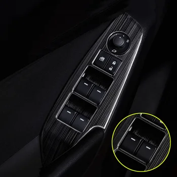 Mazda 3 Axela 2014-2018 için paslanmaz çelik İç Kapı Pencere Asansör Kapağı Trim Araba Styling aksesuarları