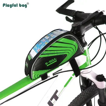 Oynak çanta Dağ bisikleti ışın tüpü çantası çift taraflı dokunmatik ekranlı cep telefonu çantası bisiklet sürme ekipmanları Bisiklet aksesuarı BA05
