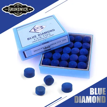 Mavi Elmas Brunswick Snooker Cue İpucu Bilardo Sopa Kiti İpucu 10mm 11mm İpucu Bilardo Aksesuarları Billar Snooker Cue İpucu