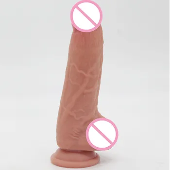 Silikon Yapay Penis Gerçekçi Dick Süper Yumuşak Seks Shop Strapon dildo lezbiyen XXL horoz Seks Oyuncakları Kadın Erkek Prostat masajı 18+