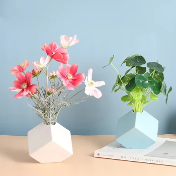 Iskandinav Ev Dekor yapay çiçekler Oturma Odası Masaüstü Süsler Sahte Çiçekler Saksı Bitki anneler Günü Hediyesi çiçek dekorasyonu