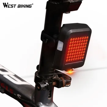 Batı BİSİKLET Bisiklet led ışık bisiklet el feneri arka ışık otomatik algılama akıllı yön uyarı fren bisiklet kuyruk lambası