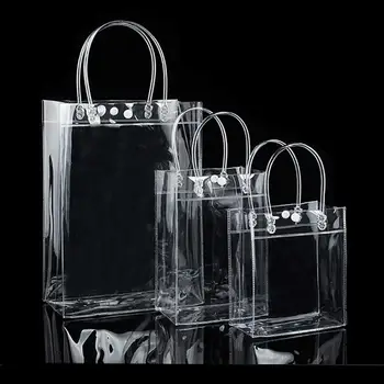 PVC Şeffaf alışveriş çantası Su Geçirmez Dayanıklı omuz çantası Çevre Seyahat saklama çantası hediye Çantası Kozmetik Çantası