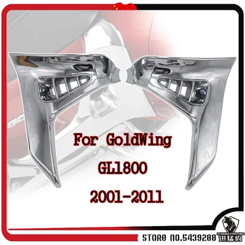 Honda GoldWing GL1800 GL1800 Krom Sol Sağ Motosiklet Parçaları Modifiye aksesuarları Üçgen Kapak 2001-2011 02 03 04 05 06