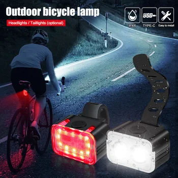 Bisiklet Kuyruk Işık XPG2 Lamba Boncuk USB ile Şarj Kapalı Işık Dağ Bisikleti Kuyruk Sürme LED 2 Set*Aksesuar Far Far 