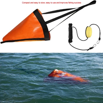 PVC Kayık Sürüklenme Çapa Kürek Tekne çekme halatı Deniz Yüzen Şamandıra Topu Kiti Deniz Drogue Çapa Kano Aksesuarları 24BD