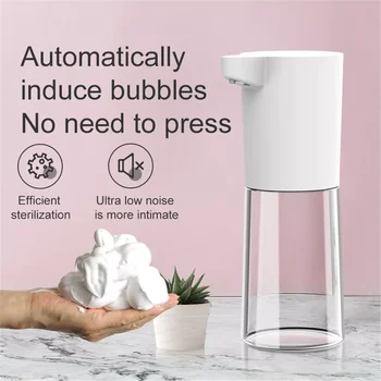 Otomatik İndüksiyon Köpük Dağıtıcı Banyo Köpük Eller Serbest kızıl ötesi sensörü Dokunmatik Konteyner