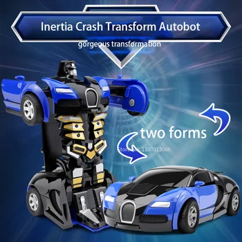 2 İn 1 oyuncak arabalar Tek Anahtar Deformasyon oyuncak arabalar Eylem Çarpışma Dönüşümü Robot Model Araba Diecasts Oyuncak Erkek Hediyeler çocuk oyuncağı