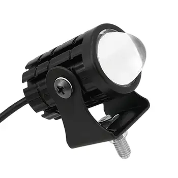 Motosiklet LED Far Çift Renkli IP67 Su Geçirmez 8-80V Sis İşık Lambası Sürüş ATV Motosiklet Bisiklet Yardımcı Spot