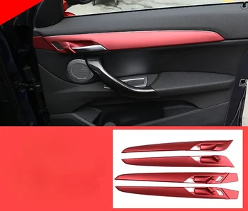 4 Stil ABS Araba İç Kapı Paneli Kapak Trim İçin BMW X1 X2 F47 F48 2016-2021 Aksesuarları 4 adet